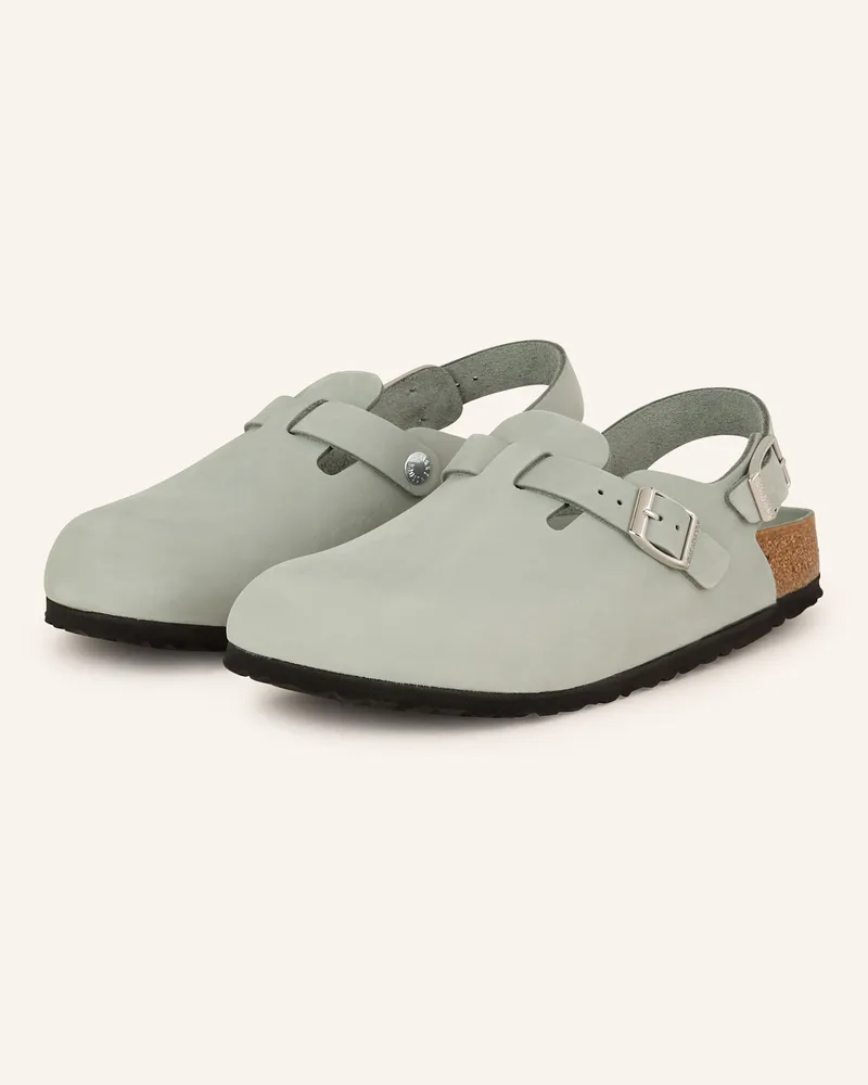 Birkenstock Pantoletten Tokio Lenb grau Hellgrau