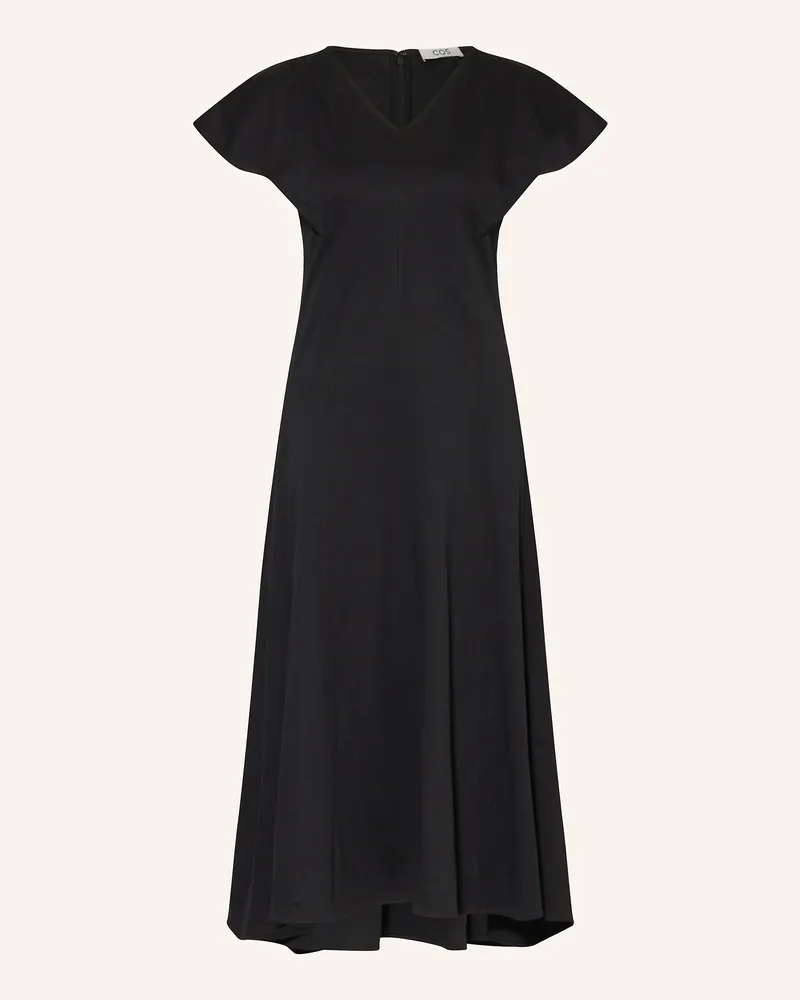 COS Jerseykleid mit Volants Schwarz