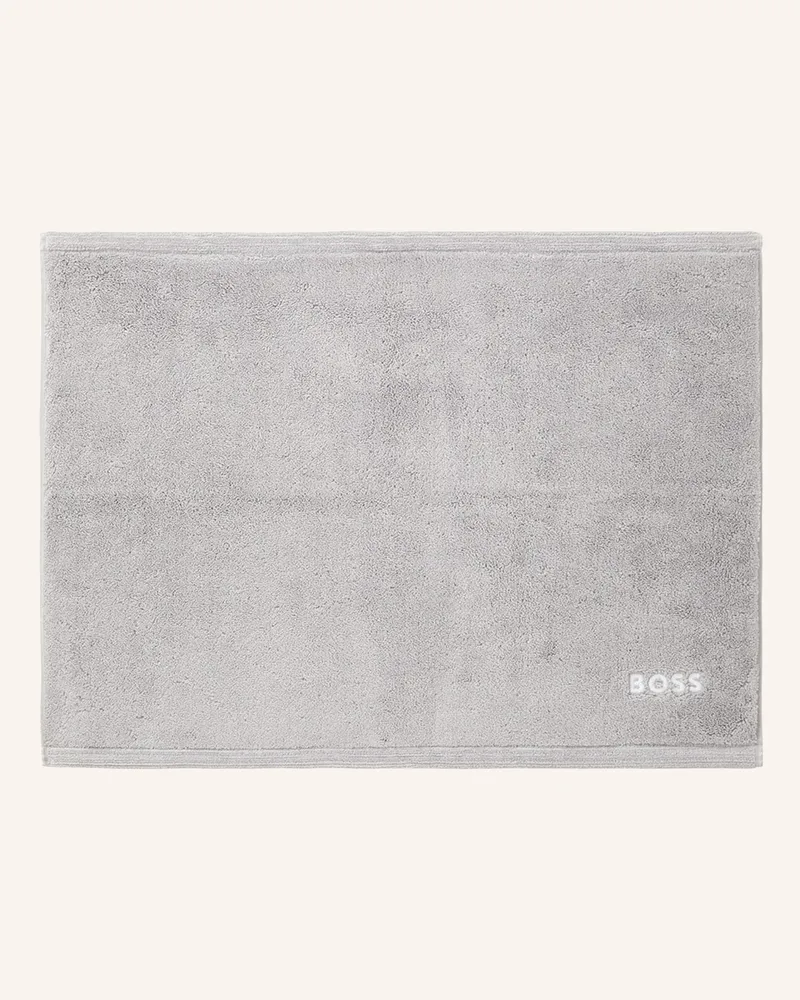 HUGO BOSS Badematte Edge grau Hellgrau