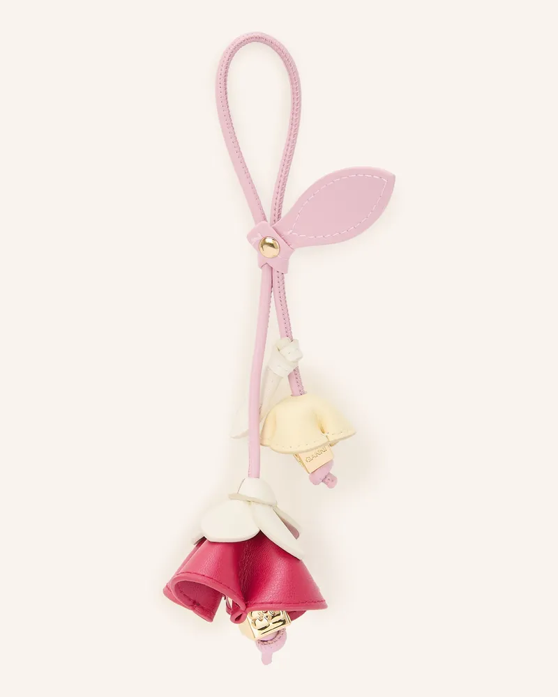 Ganni Taschenanhänger pink Rosa