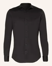 Profuomo Hemd Slim Fit Schwarz