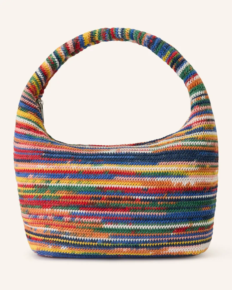 NÚNOO Handtasche Agnes Crochet Multi Large rot Rot