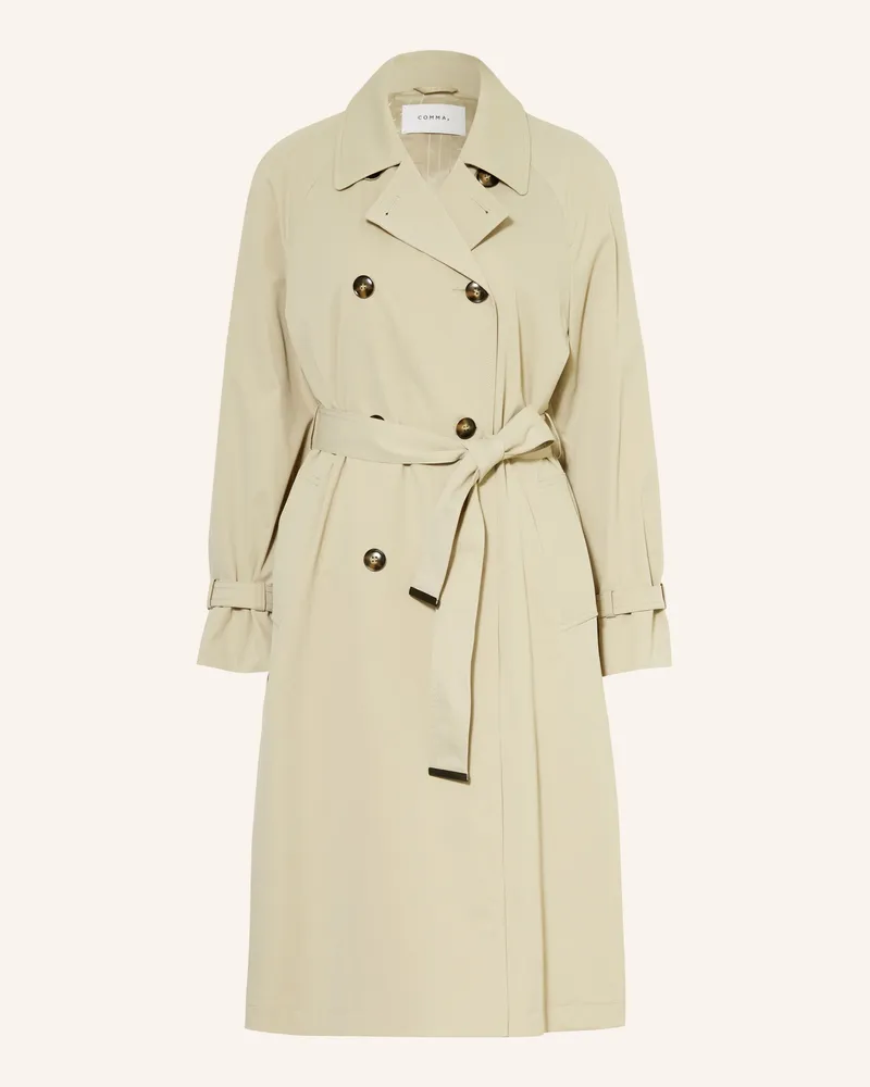 COMMA Trenchcoat Hellgrün