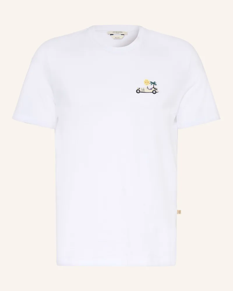 Jacob Cohën T-Shirt weiss Weiss