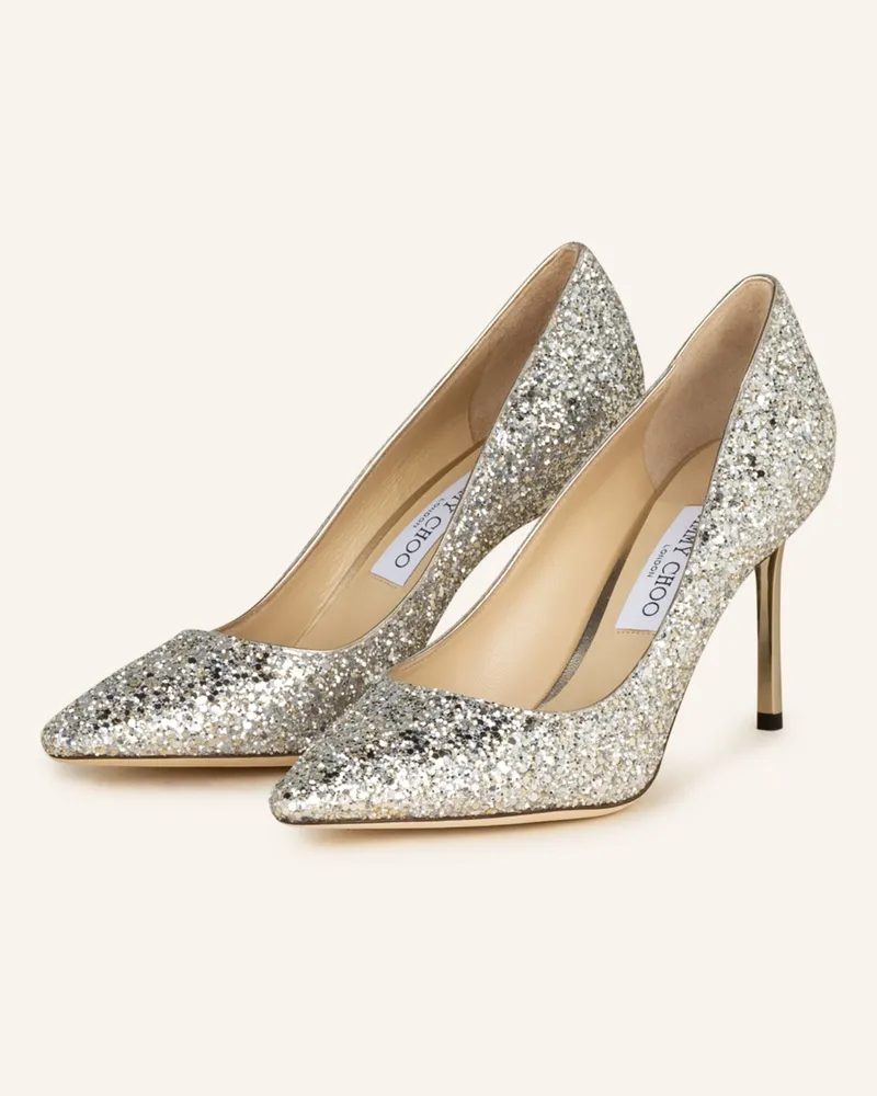Jimmy Choo Pumps ROMY 85 Silber
