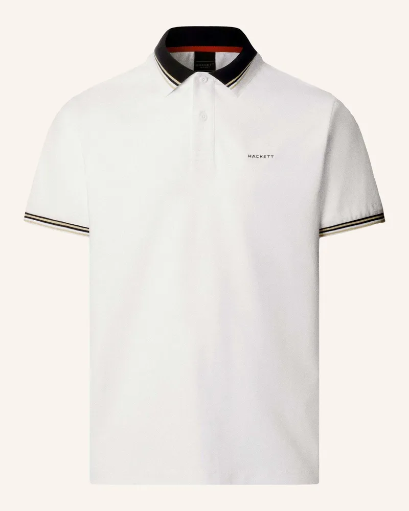Hackett Poloshirt Hs Members Collar Polo weiss Weiss