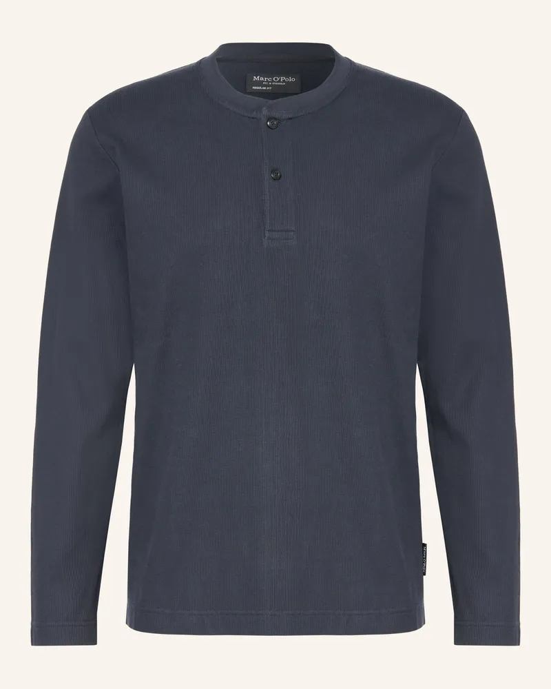 Marc O'Polo Henley-Shirt blau Dunkelblau