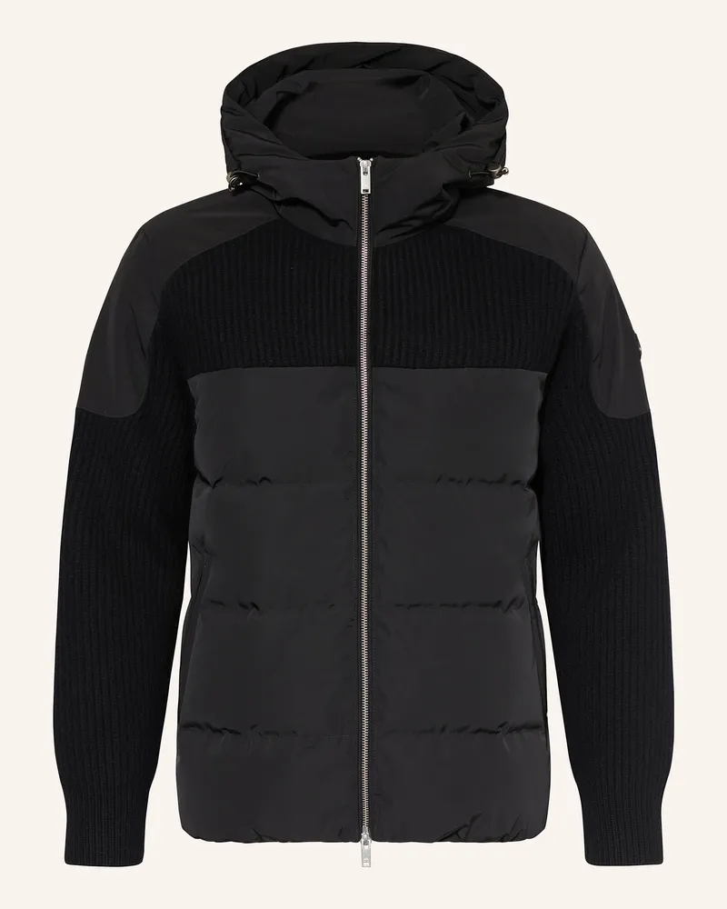 Moose Knuckles Daunenjacke Glenvale Im Materialmix schwarz Schwarz