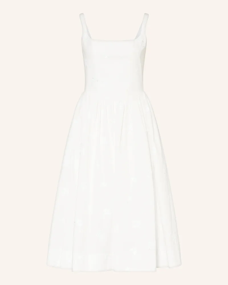 Maje Kleid mit Pailletten Weiss