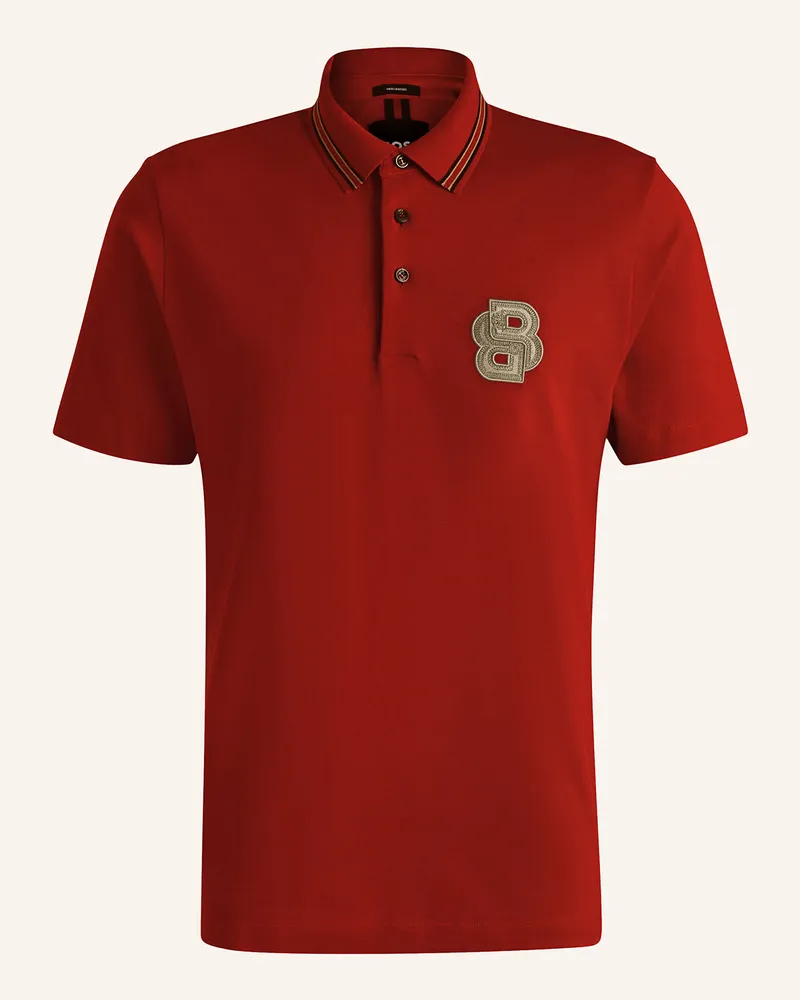 HUGO BOSS Piqué-Poloshirt PARRIS Rot