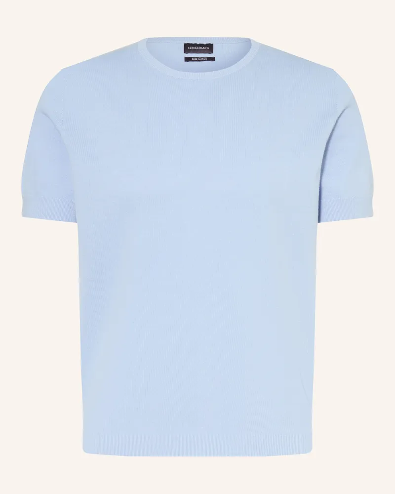 Strokesman's Strokesman Strickshirt blau Hellblau