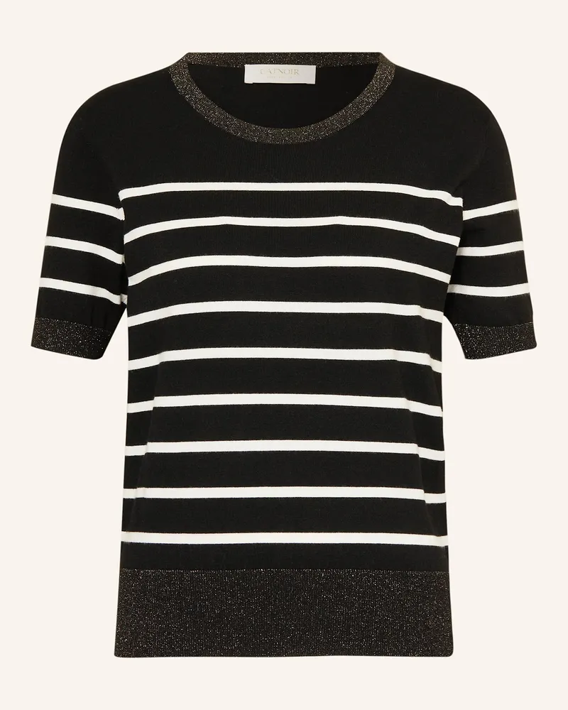 CATNOIR Pullover mit Glitzergarn Schwarz