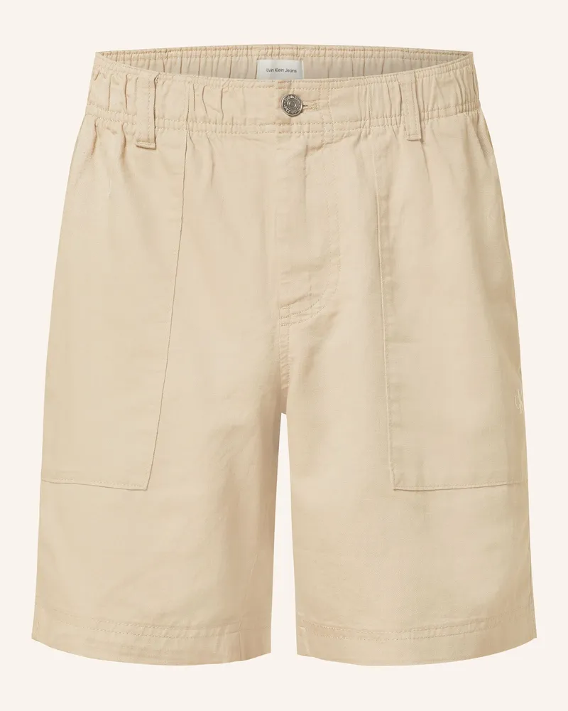 Calvin Klein Shorts mit Leinen Beige
