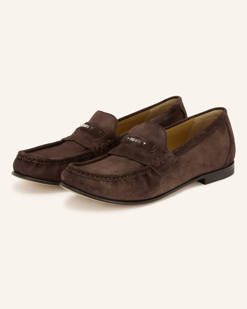 Fendi Loafer braun Dunkelbraun