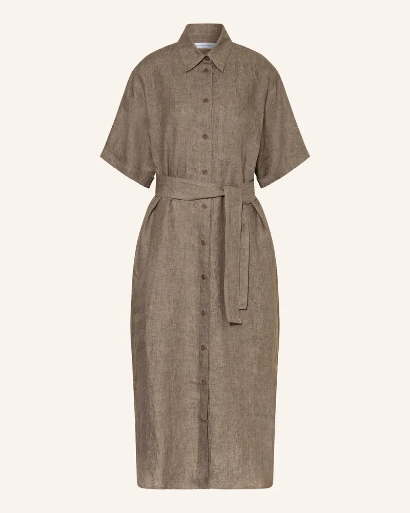 Iris von Arnim Hemdblusenkleid Santaluz Aus Leinen beige Taupe