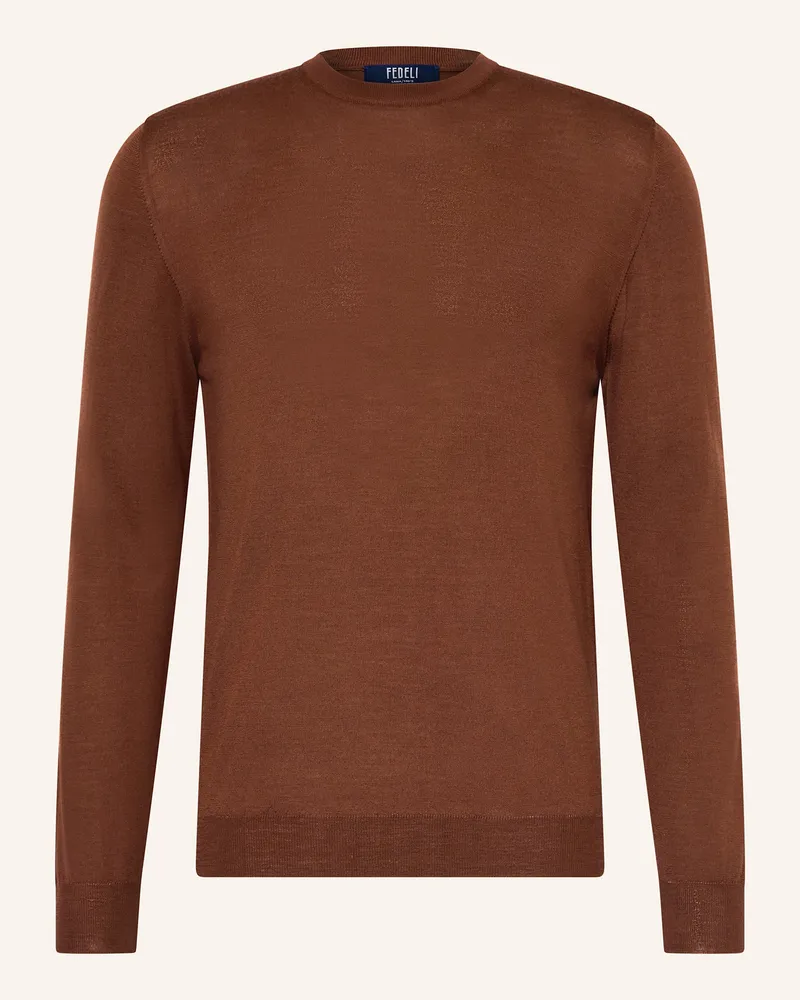 Fedeli Pullover beige Braun