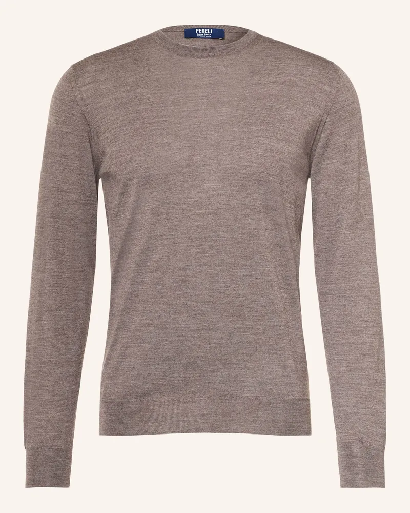 Fedeli Pullover beige Braun