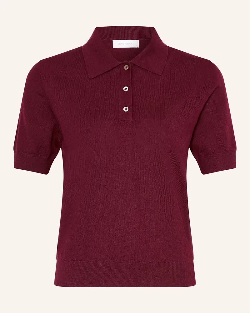 Darling Harbour Strick-Poloshirt Wine