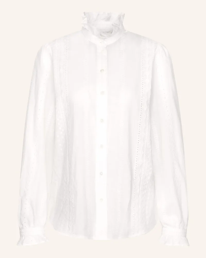 Seidensticker Rüschenbluse weiss Weiss
