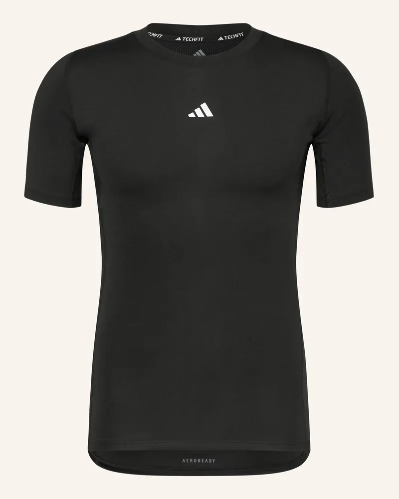 adidas T-Shirt TECHFIT Schwarz