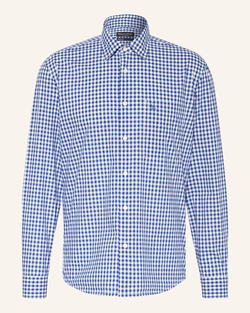 Marc O'Polo Hemd Comfort Fit Blau