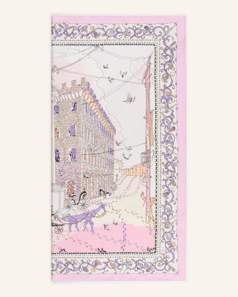 Ferragamo Seidentuch Palazzo rosa Rosa