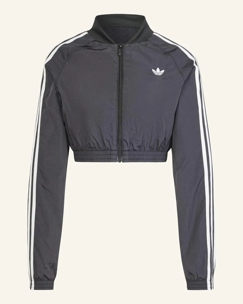 adidas ADICOLOR TEAMGEIST CROPPED ORIGINALS JACKE Schwarz