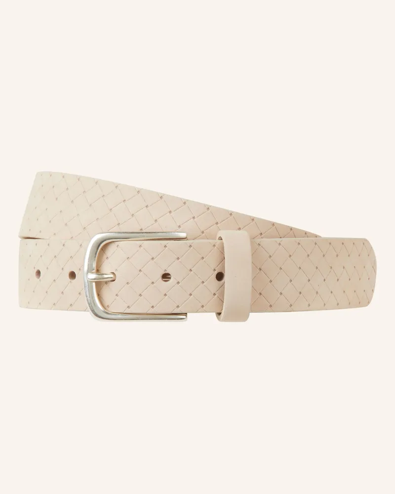 Strokesman's Ledergürtel Beige