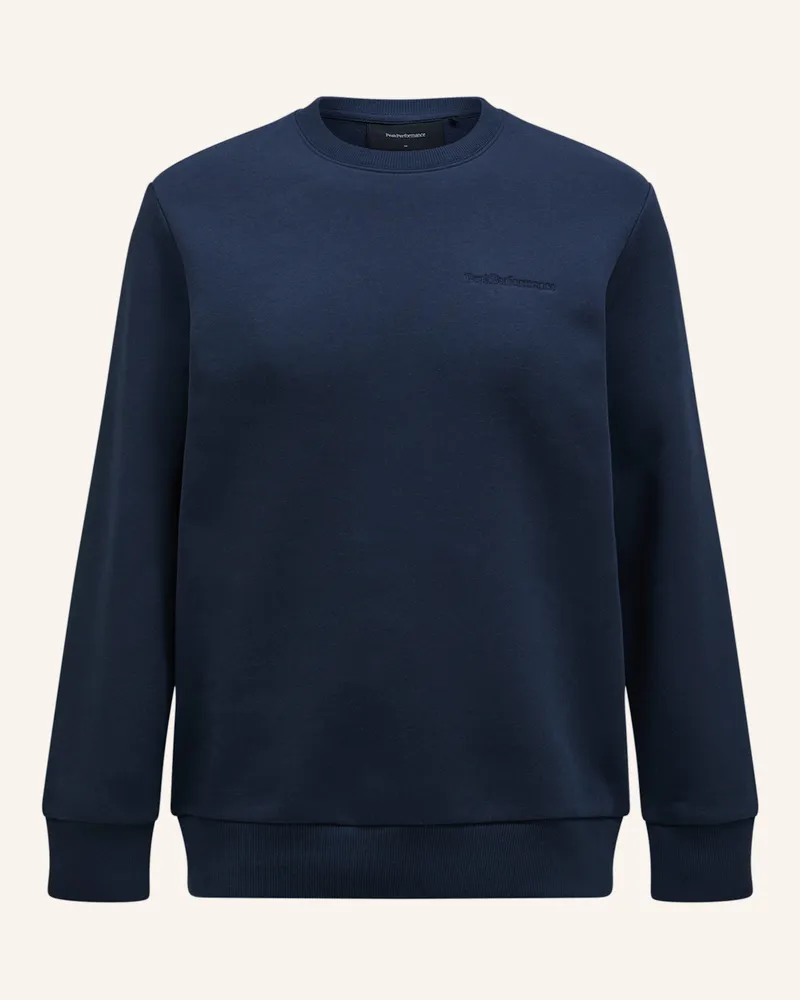 Peak Performance Original Small Logo Crew Sweatshirtpullover blau Dunkelblau
