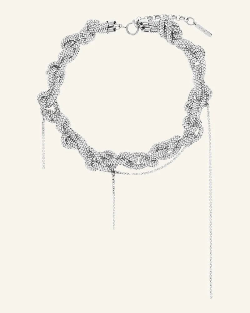 Justine Clenquet Halsketten CHRYSTA CHOKER by GLAMBOU Silber