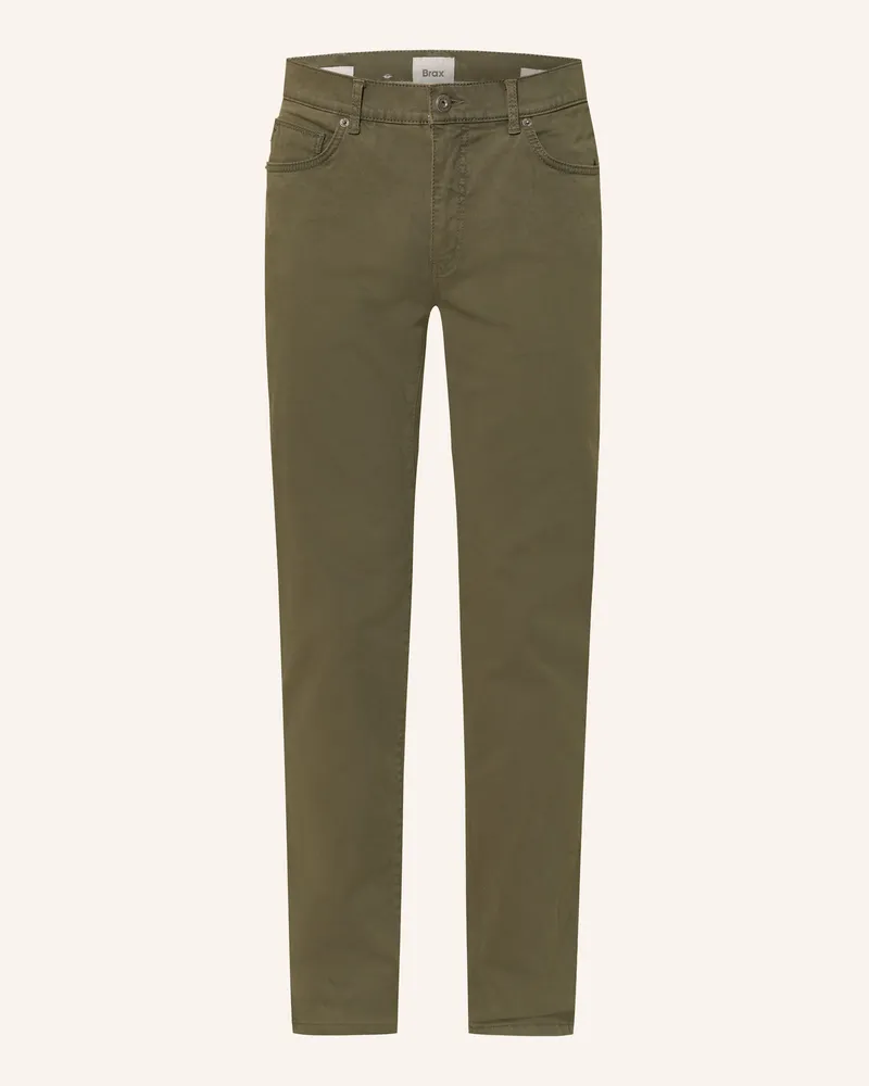 Brax Hose CADIZ Straight Fit Oliv