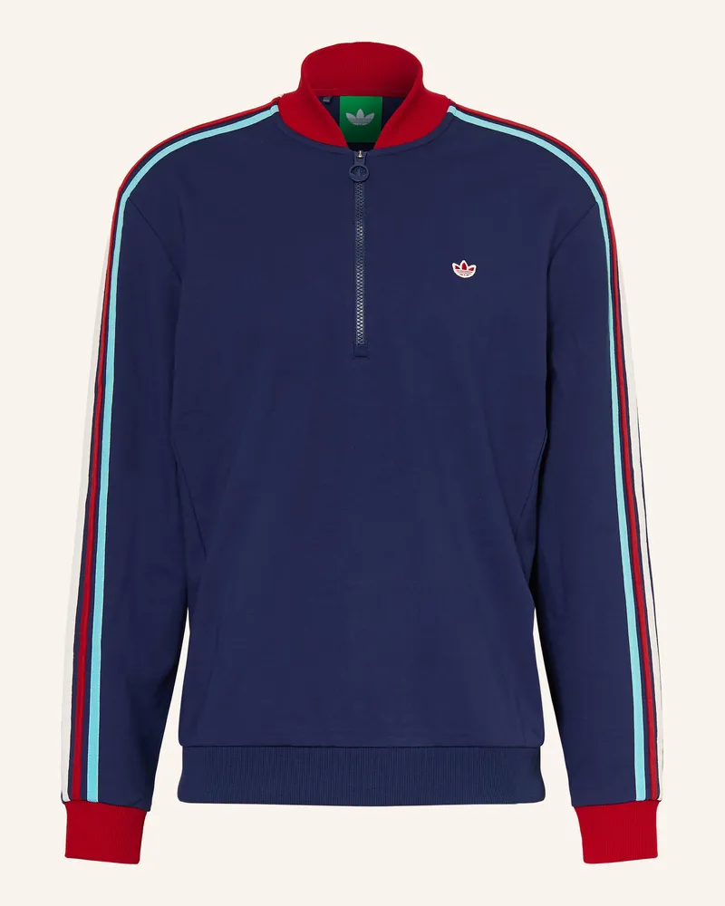 adidas Sweatshirt Originals 3-Streifen blau Dunkelblau