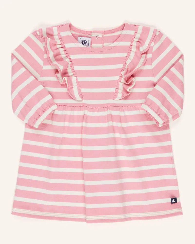Petit Bateau Kleid mit Rüschen Rosa