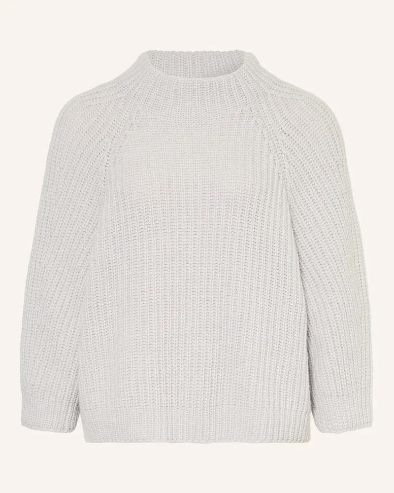 Iris von Arnim Cashmere-Pullover Fallou Mit 3/4-Arm weiss Hellgrau