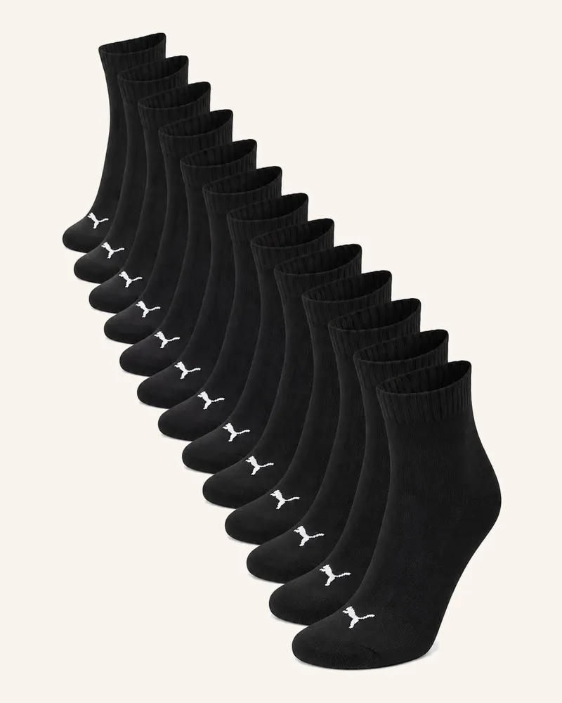 Puma Socken Quarter 12-Pack schwarz Schwarz