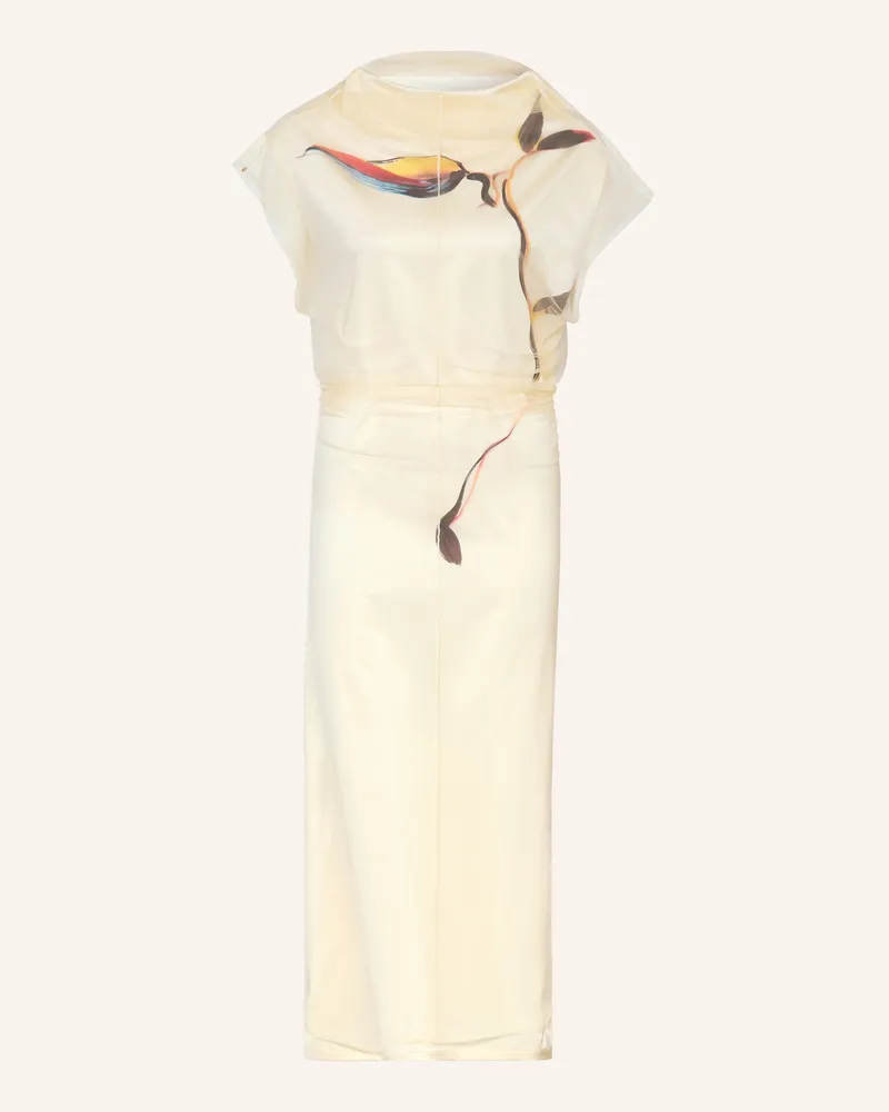 SPORTMAX Satinkleid Viale gelb Hellgelb