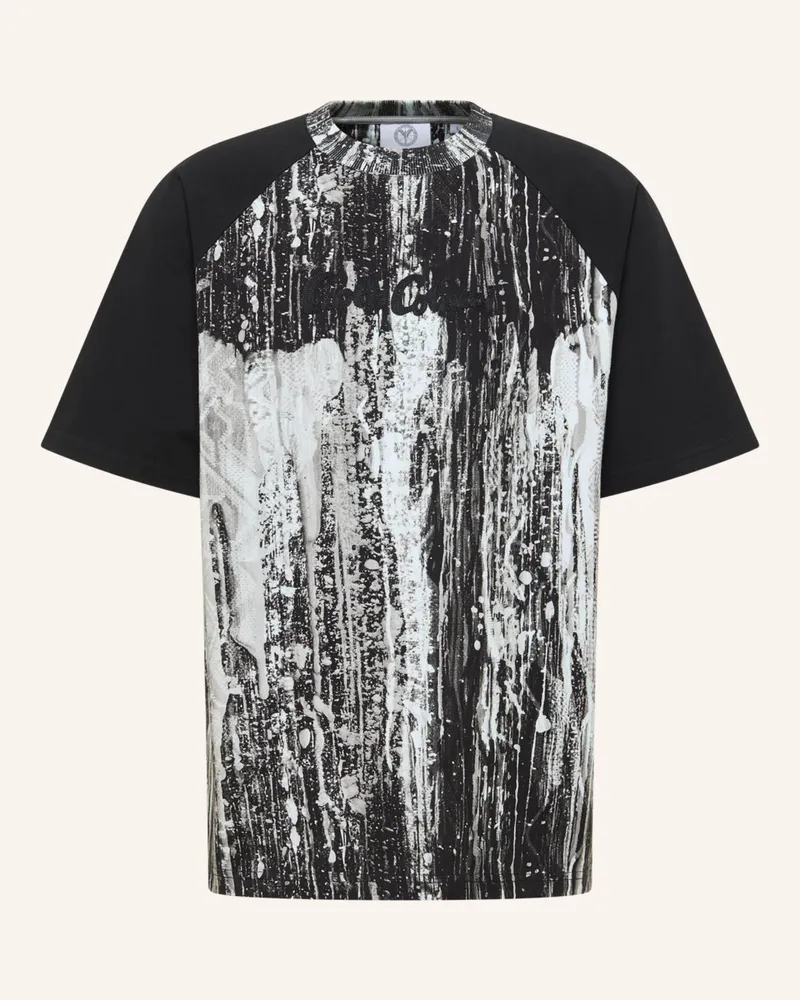 Carlo Colucci T-Shirt - AI DRIP KNIT FANTINI Schwarz