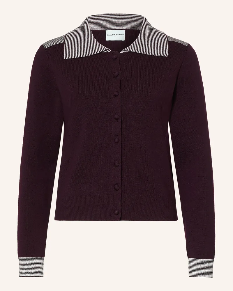 Claudie Pierlot Strickjacke lila Dunkellila