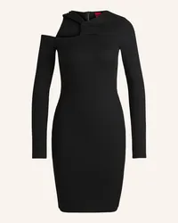 HUGO BOSS Jersey-Kleid NEMERIE Slim Fit Schwarz