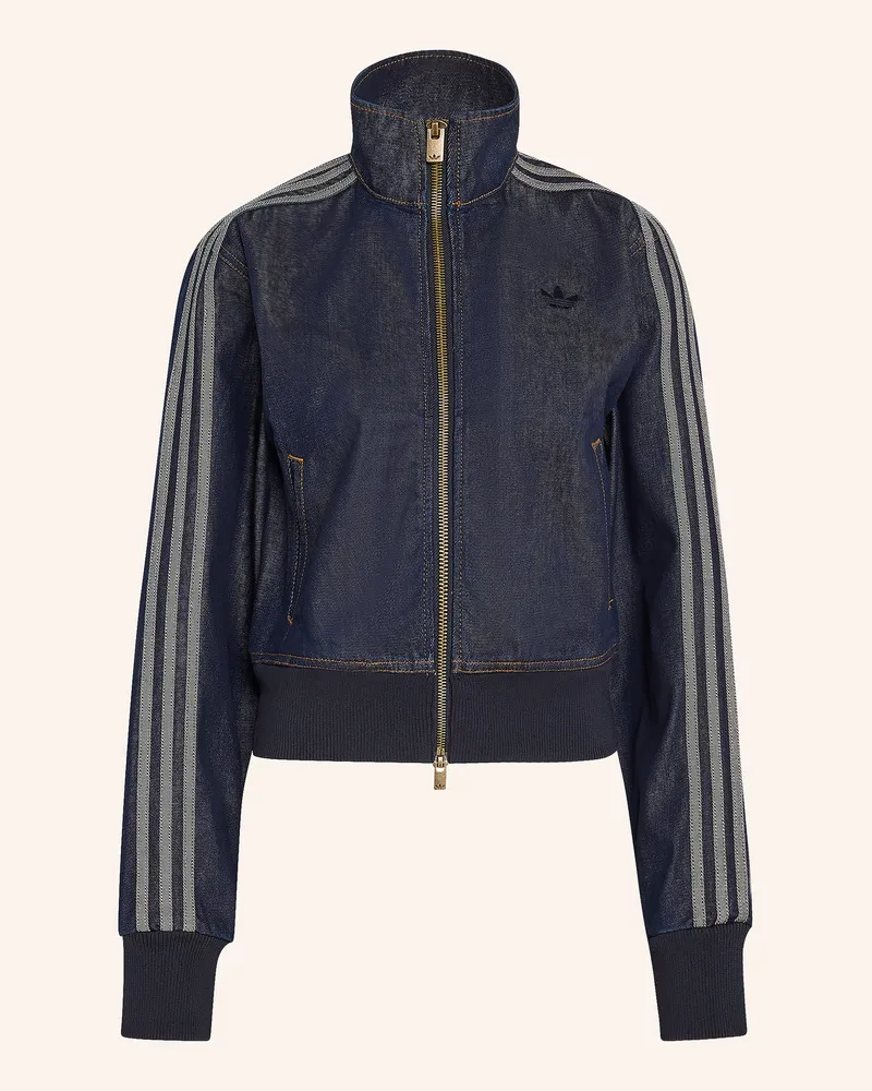 adidas Jeansjacke Firebird Denim Mit Galonstreifen blau Inddnm