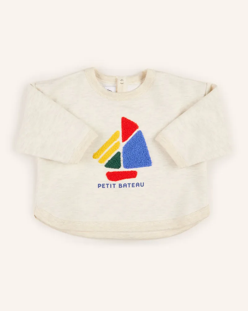 Petit Bateau Sweatshirt grau Hellgrau