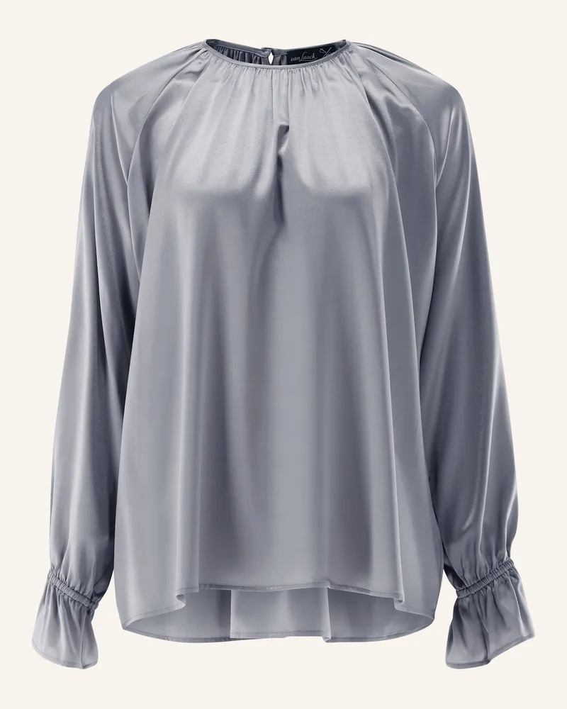 van Laack Bluse Modern Fit Grau