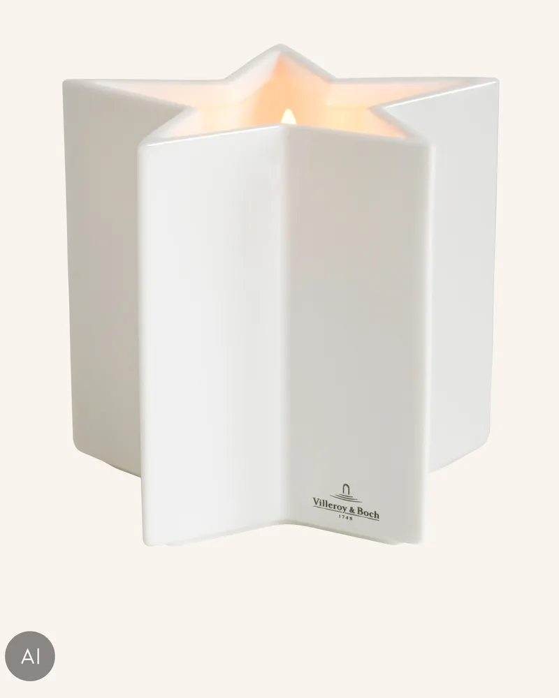 Villeroy & Boch Led Kerze Luzern L weiss Weiss