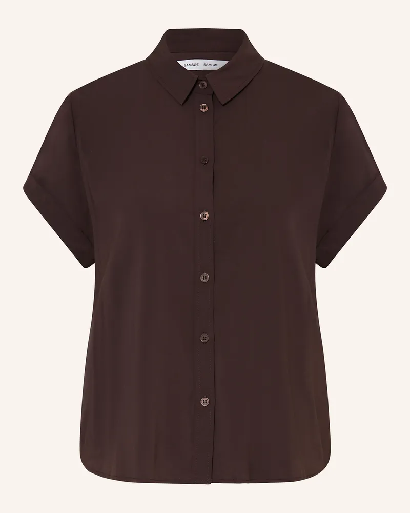 Samsøe & Samsøe Hemdbluse Majan braun Dunkelbraun
