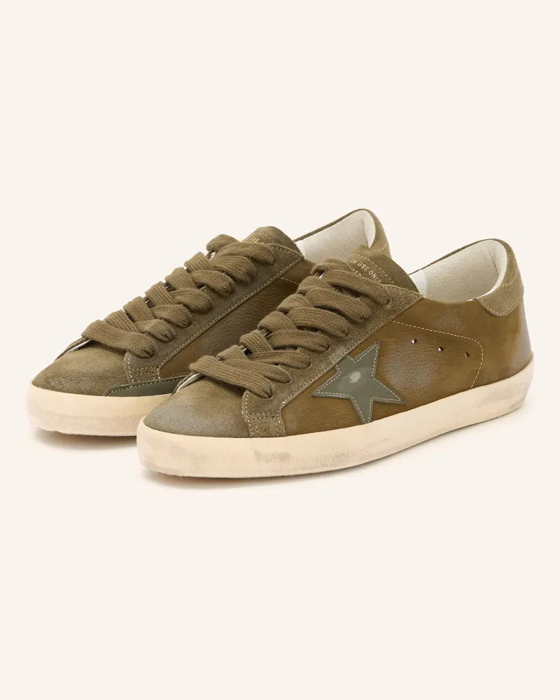 Golden Goose Sneaker Super-Star gruen Oliv