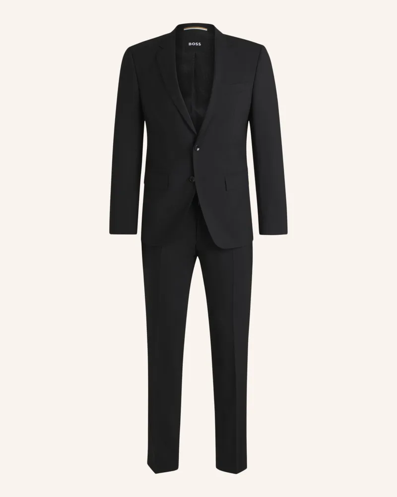 HUGO BOSS Business Anzug H-HUGE-2PCS-224 Slim Fit Schwarz