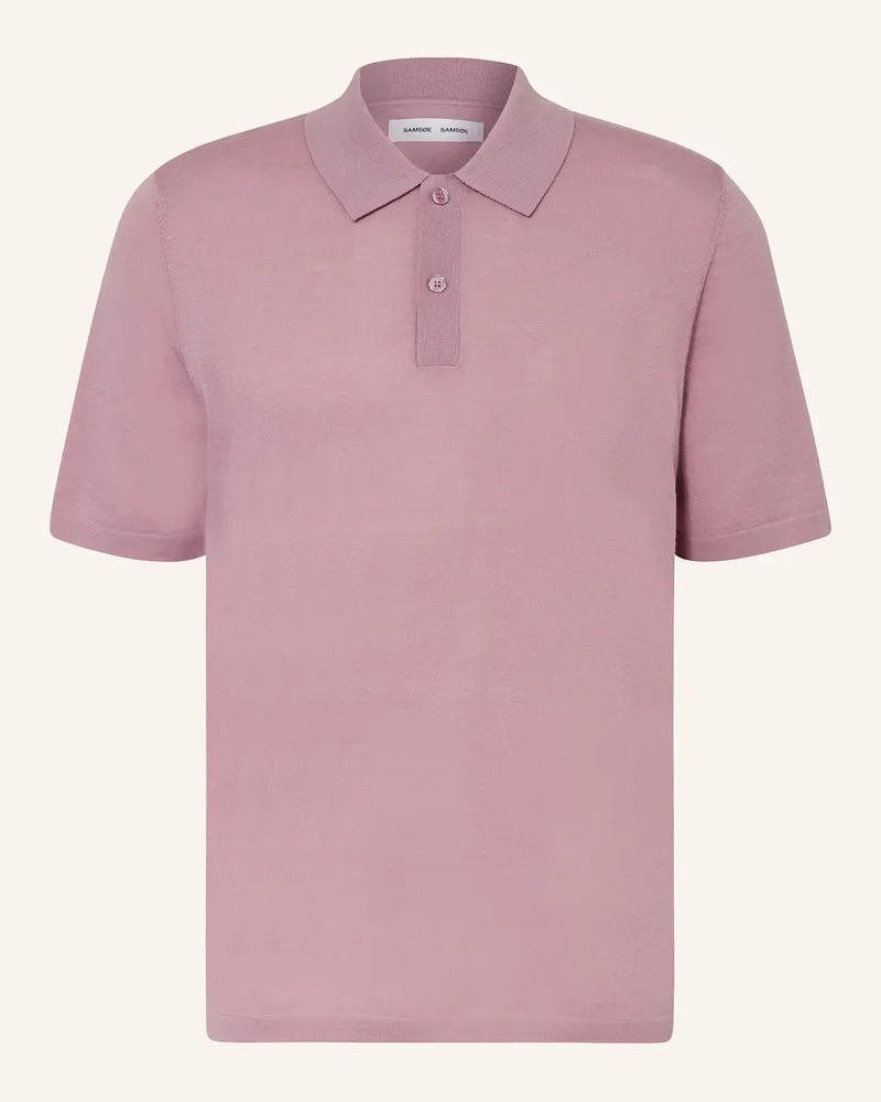 Samsøe & Samsøe Strick-Poloshirt SAROWAN Rosa