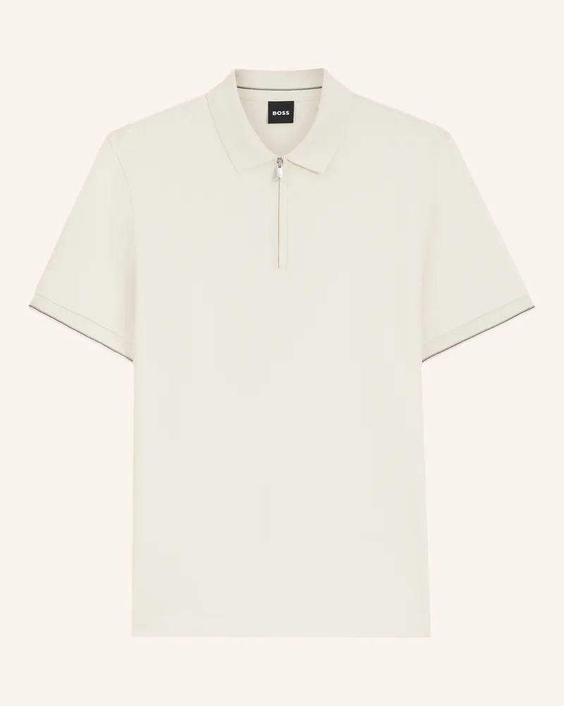 HUGO BOSS Polo C-Pei 90 Regular Fit beige Weiss