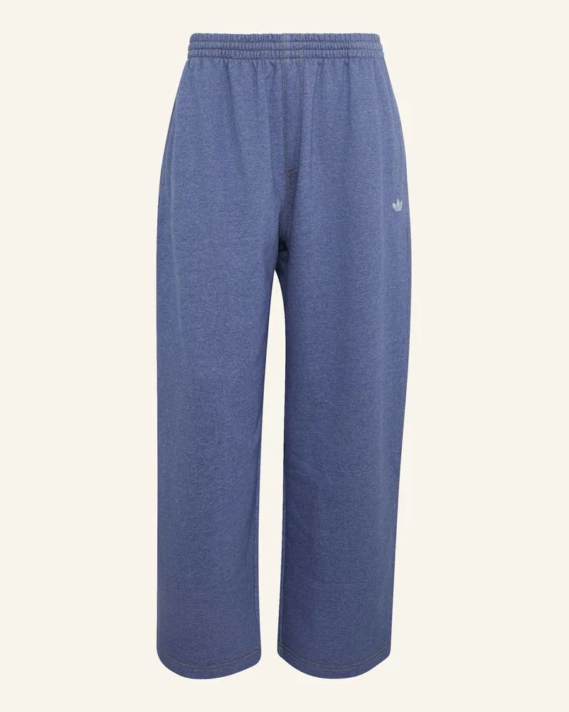 adidas Trefoil Essentials Baggy-Hose, Meliert, Beinabschlüsse Ohne Saum blau Blau