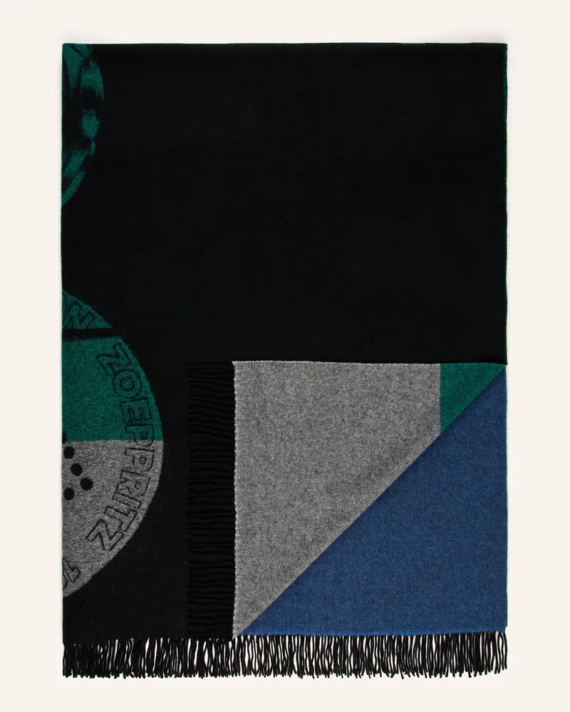Zoeppritz Cashmere-Plaid Greeny blau Dunkelgrau